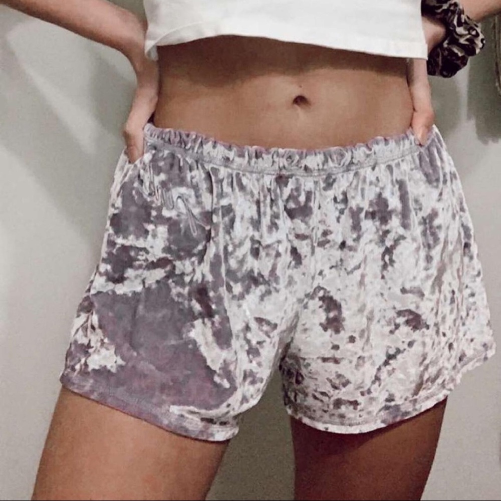 PINK VELVET SHORTS!
